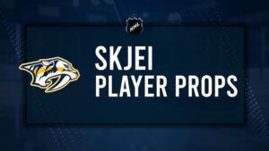 Brady Skjei Player Prop Bets for the Predators vs. Oilers Game - October 31