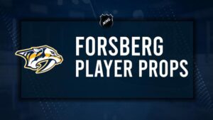 Filip Forsberg Player Prop Bets for the Predators vs. Oilers Game - October 31