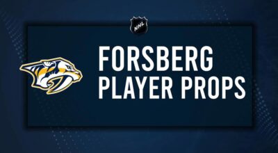 Filip Forsberg Player Prop Bets for the Predators vs. Stars Game - October 10