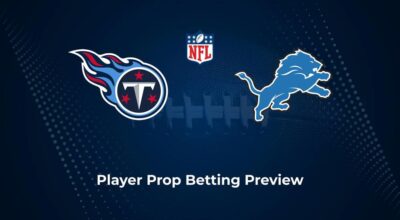 Titans vs. Lions Player Props & Odds – Week 8