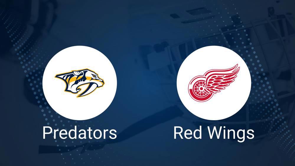 Where to Watch Nashville Predators vs. Detroit Red Wings on TV or Streaming Live - October 12