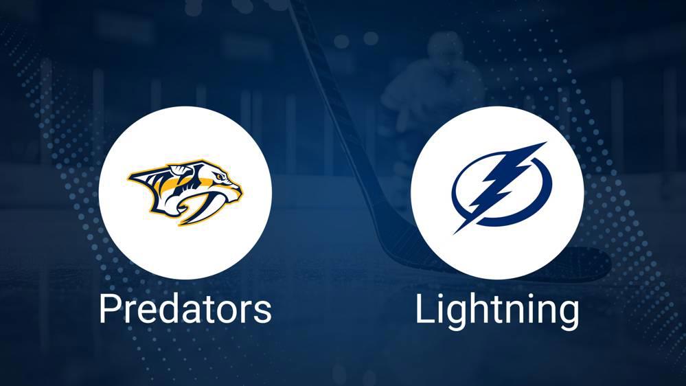 Where to Watch Nashville Predators vs. Tampa Bay Lightning on TV or Streaming Live - November 29