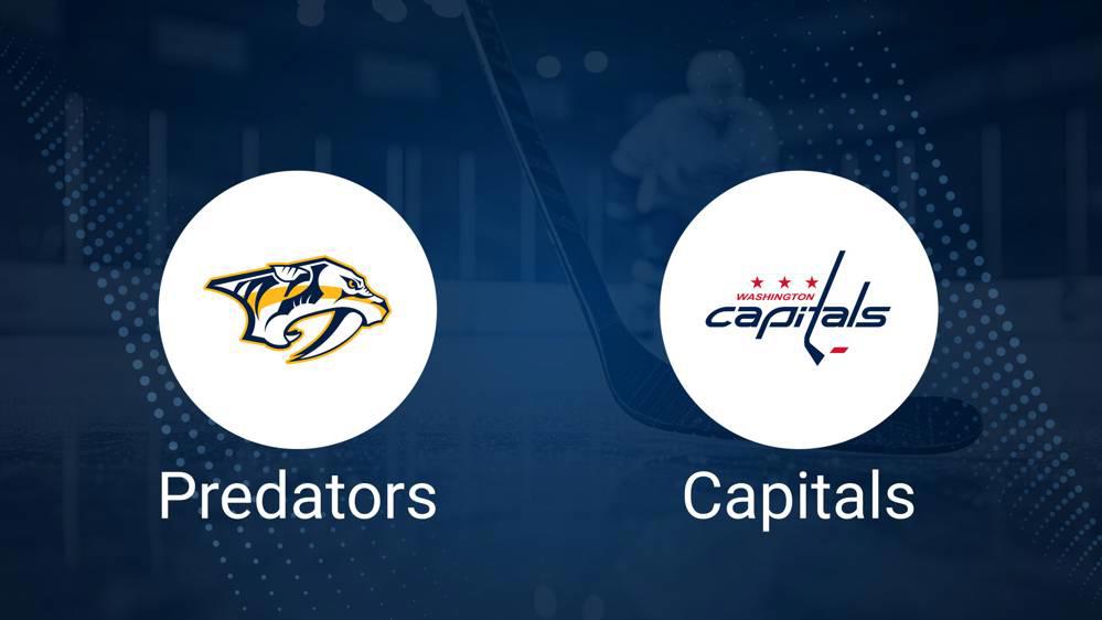 Where to Watch Nashville Predators vs. Washington Capitals on TV or Streaming Live - January 11