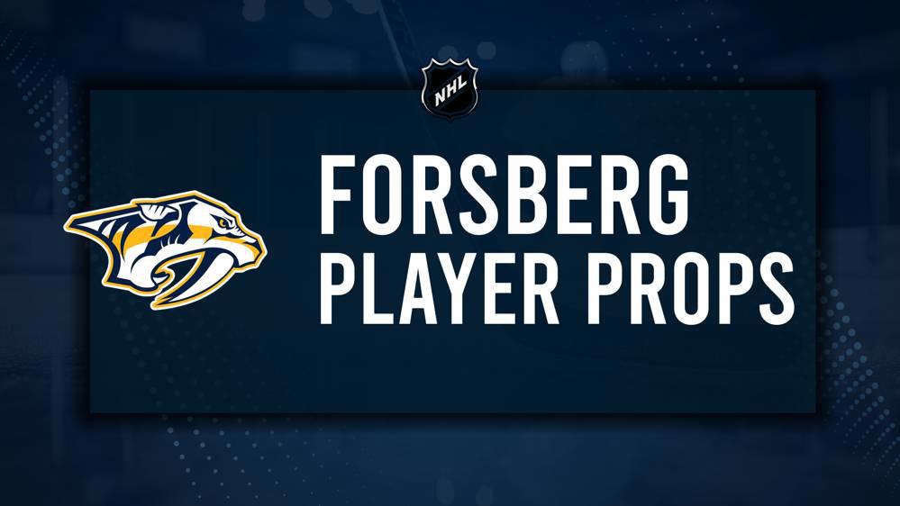 Filip Forsberg Player Prop Bets for the Predators vs. Senators Game - February 3