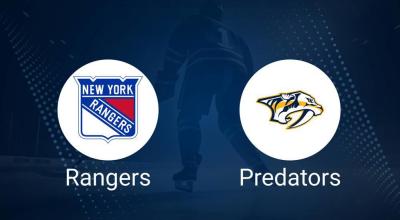 Rangers vs. Predators Injury Report Today - March 2
